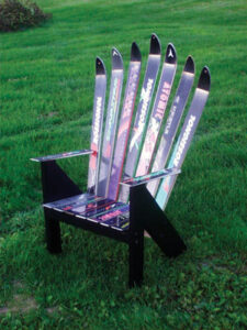 Benches and Chairs Made From Recycled Skis and Snowboards Image